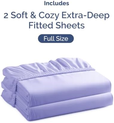 CGK Linens 2 Pack Extra Deep Full Fitted Sheets - Image 4
