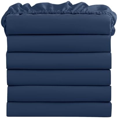 FreshCulture King Fitted Sheets, Bulk Pack of 6, Deep Pocket, Soft Microfiber by FreshCulture