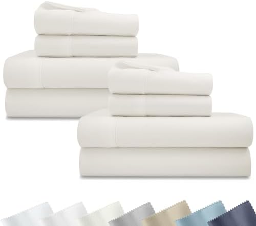 California Design Den 2-Pack 100% Cotton Sateen Full Sized Sheets Set by CaliforniaDesignDen