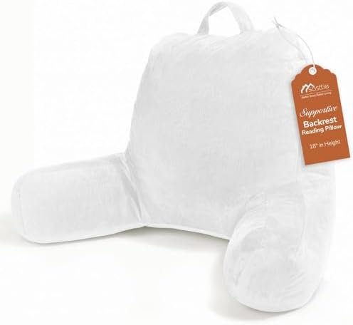 Sasttie Reading Pillow for Bed, Back Pillow for Sitting Up by SASTTIE