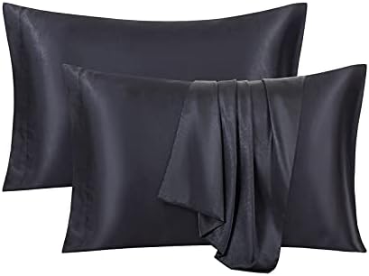 Ersmak Satin Pillowcase Standard Set of 2, Ultra Soft & Silky Satin Pillow Cases - Image 3