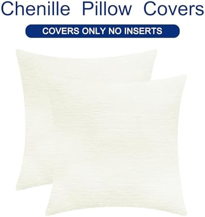 CaliTime Decorative Couch Throw Pillow Covers 18 X 18 Inches Cream - Image 6