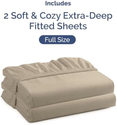 CGK Linens 2 Pack Extra Deep Full Fitted Sheets - Image 4