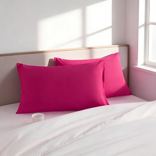 Queen Pillow Cases, 2 Pack, 20x30 in, Microfiber - Image 2