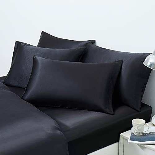 Ersmak Satin Pillowcase Standard Set of 2, Ultra Soft & Silky Satin Pillow Cases - Image 2