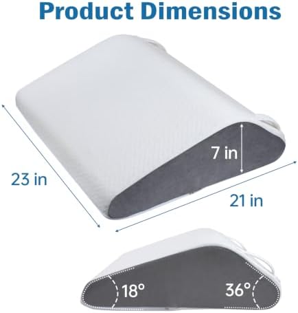 Vekkia Knee Wedge Pillow for Back Sleeping - Image 2