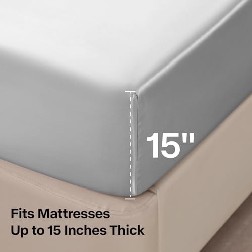 BEDELITE Satin Sheets Full Size Bed Set, 4 Pieces - Image 5