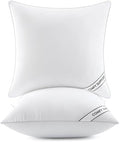MIULEE 16x16 Pillows Inserts Pack of 2, Down Alternative Virgin Filling by MIULEE
