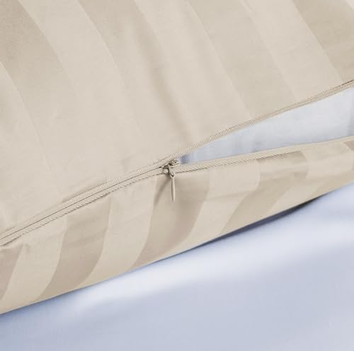 100% Egyptian Cotton Pillow Protectors Set of 2 Queen Size - Image 4
