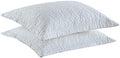 MarCielo 2 Pieces Microfiber Quilted Pillow Shams Soft Pillow Covers by MarCielo
