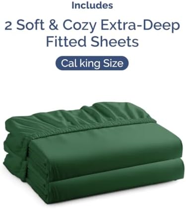 CGK Linens 2 Pack Extra Deep Cal King Fitted Sheets - Image 4