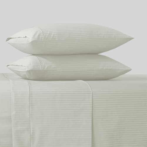Feather & Stitch 100% Cotton Sateen 500 TC King Size Bed Sheet Set - Image 4