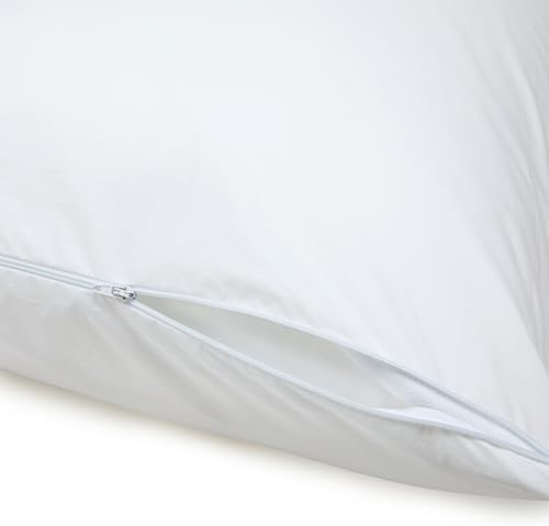 Amazon Basics Down Alternative Bed Pillows and Pillow Protector Case Set - Image 4