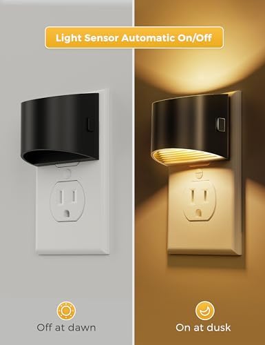 L LOHAS LED Night Lights Plug into Wall 4 Pack, Dusk to Dawn Nightlight - Image 3