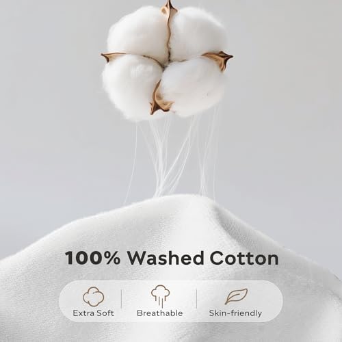 JELLYMONI 100% Washed Cotton Pillowcases, Envelope Closure 1-Pack - Image 2