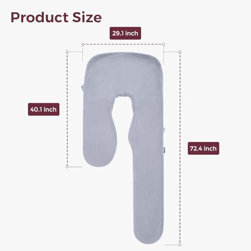 Momcozy Velvet Pregnancy Pillow Cover - Image 7