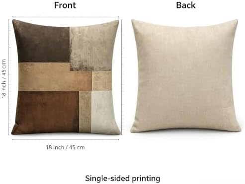 Wabi Sabi Abstract Geometric Throw Pillow Covers 18x18 Set of 2 - Image 2