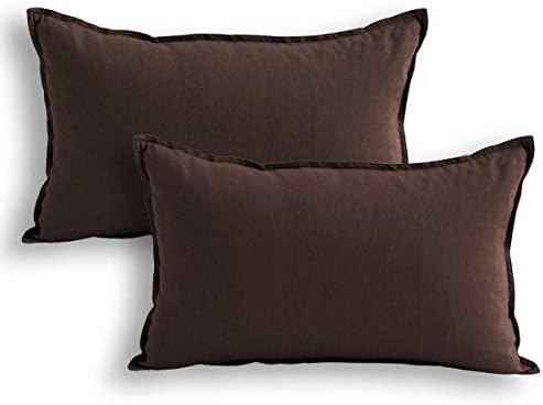 Jeanerlor Cotton Linen Square Decorative Throw Pillow Case Cushion Cover by Jeanerlor