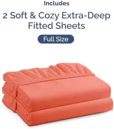 CGK Linens 2 Pack Extra Deep Full Fitted Sheets - Image 4