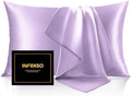 INFIIXSO Silk Pillow Cases 2 Pack, Standard Size, Hidden Zipper by INFIIXSO