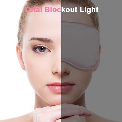 Sleep mask w/Cooling Gel Eye Mask, Reusable Ice Silk Blackout Eye Cover - Image 5