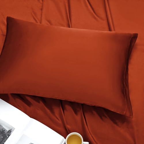 Ersmak Satin Pillowcase Queen Set of 2, Wrinkle Fade Resistant Pillow Covers - Image 4