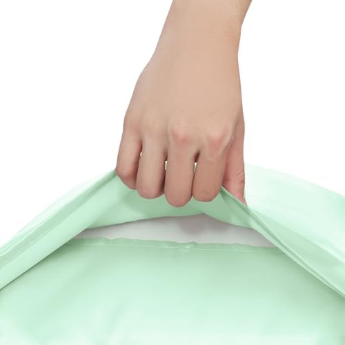 Homiest Mint Green Ruffle Satin Body Pillow Cover - Image 6