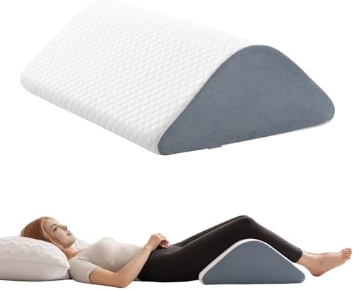 Knee Wedge Pillow for Post-Surgery Recovery-Leg Elevation Support for Sleep by Ganondorf