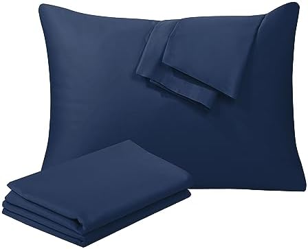 100% Egyptian Cotton King Size Pillow Protectors by ShunjieHome