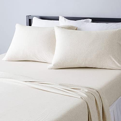 Amazon Basics 4 Piece Bed Sheets Set, 100% Cotton Jersey, Includes Super Soft by AmazonBasics
