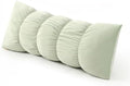 Pat. Pend. Body Pillow for Side Sleepers, 39 Inch, Celadon Green by Ailuteie