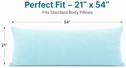 EVOLIVE Micromink Body Pillow Cover 21"x54", Zipper Closure - Image 4