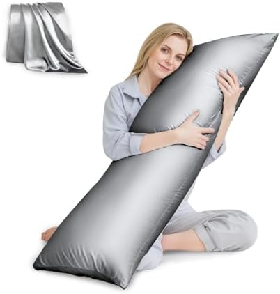 HUXMEYSON Body Pillow with Satin Pillowcase, Body Pillow by HUXMEYSON