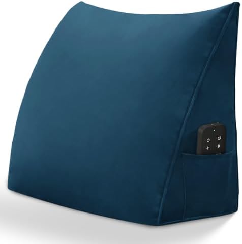 Small Triangular Reading Pillow Bed Wedge Headboard Pillow, Back Support Pillow by Bncktrd