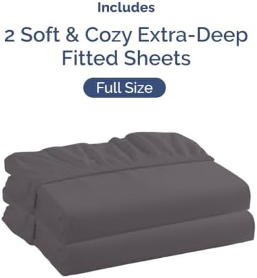CGK Linens 2 Pack Extra Deep Full Fitted Sheets - Image 4