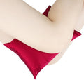 Silky Satin Small Knee Pillow for Side Sleepers, Soft Leg Pillows Relief from by Heal+n+Hope