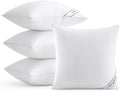 MIULEE 26x26 Pillows Inserts Pack of 4, Down Alternative Virgin Filling by MIULEE