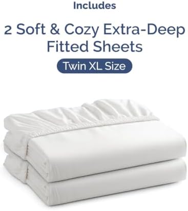 CGK Linens 2 Pack Extra Deep Twin XL Fitted Sheets - Image 4