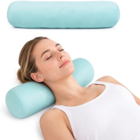 Neck Roll Pillow, Cervical Neck Pillow Bolster Pillow by AntiCellulite