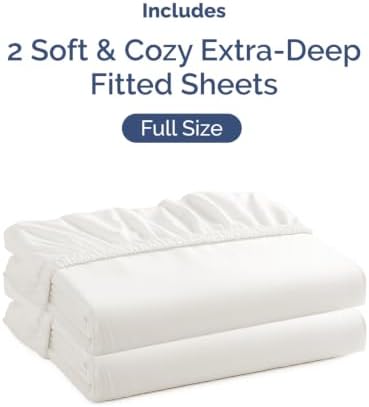 CGK Linens 2 Pack Extra Deep Full Fitted Sheets - Image 4