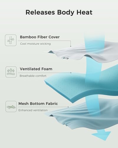 PERLECARE Twin 3 inch Cooling Mattress Topper - Image 4
