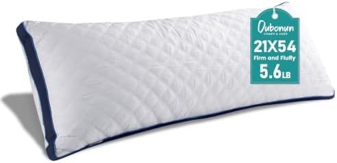 Oubonun Full Body Pillow for Side Sleeper, Adjustable Firm Long Bed Pillow by Oubonun