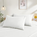 White Queen Size Pillow Cases Set of 2, Microfiber by NookZuzu