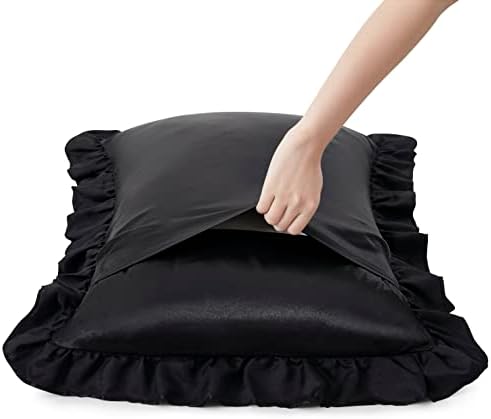 Silky Satin Ruffled Pillow Cases - Image 3