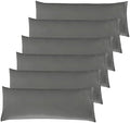 Elegant Comfort 6-PACK Solid Pillowcases 1500 Premium Hotel Quality Microfiber by ELEGANTCOMFORT