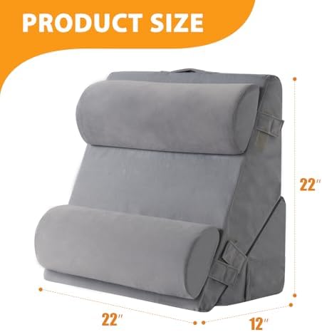 Ruqmuis Wedge Pillow Set for After Surgery, Incline Pillow Wedge for Headboard - Image 3