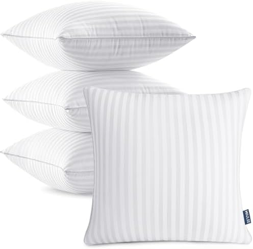 MIULEE Pack of 4 20x20 Pillow Inserts, Firm and Fluffy Throw Pillows by MIULEE