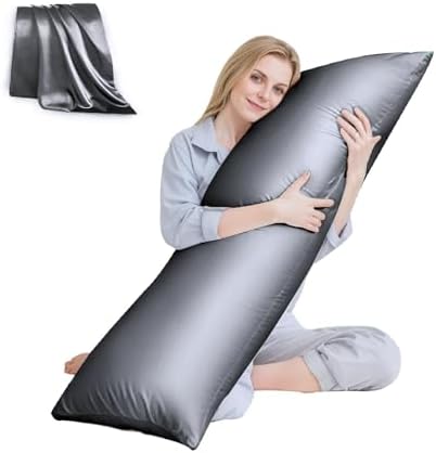 HUXMEYSON Body Pillow with Satin Pillowcase, Body Pillow by HUXMEYSON