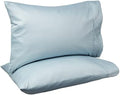 Amazon Basics 400 Thread Count 100% Cotton Pillowcases, Sateen Weave, Wrinkle by AmazonBasics
