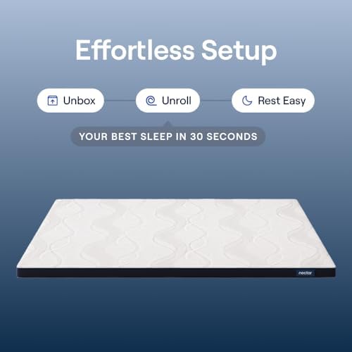 Nectar Firmer Mattress Topper- Twin, Gel Memory Foam - Image 5